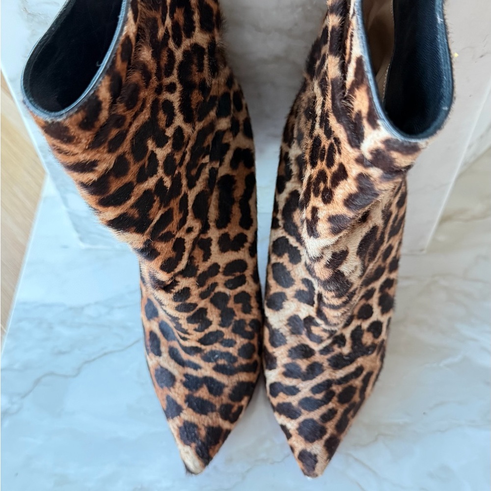 Christian Louboutin Leopard Print Heeled Boots - Picture 2 of 8